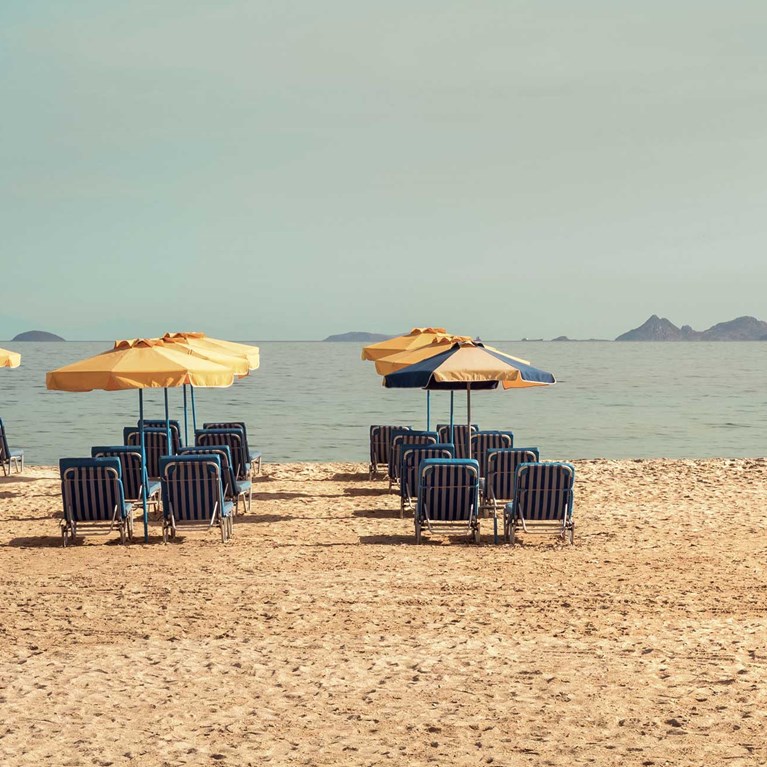 Beach scene of Cook's Club Tigaki Kos Hotel Greece, View 3